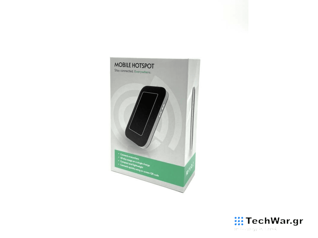 A hotspot in a box on a white background