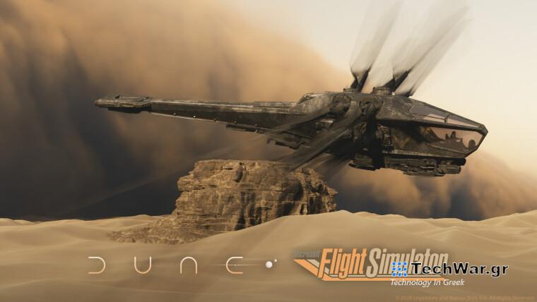 Το δωρεάν Dune Expansion για το Microsoft Flight Simulator τώρα ζωντανά, σας επιτρέπει να πιλοτάρετε ένα Ornithopter
