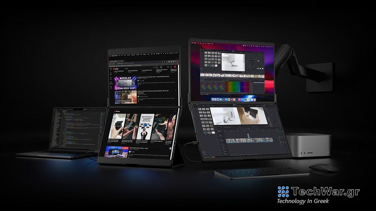 JSAUX FlipGo portable dual screen monitor