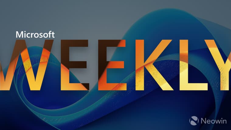 A Microsoft Weekly banner