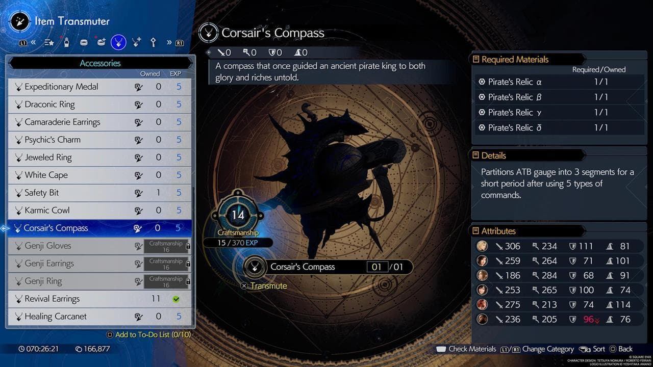 Χρησιμοποιήστε τα λείψανα του πειρατή για να φτιάξετε την πυξίδα του Corsair.