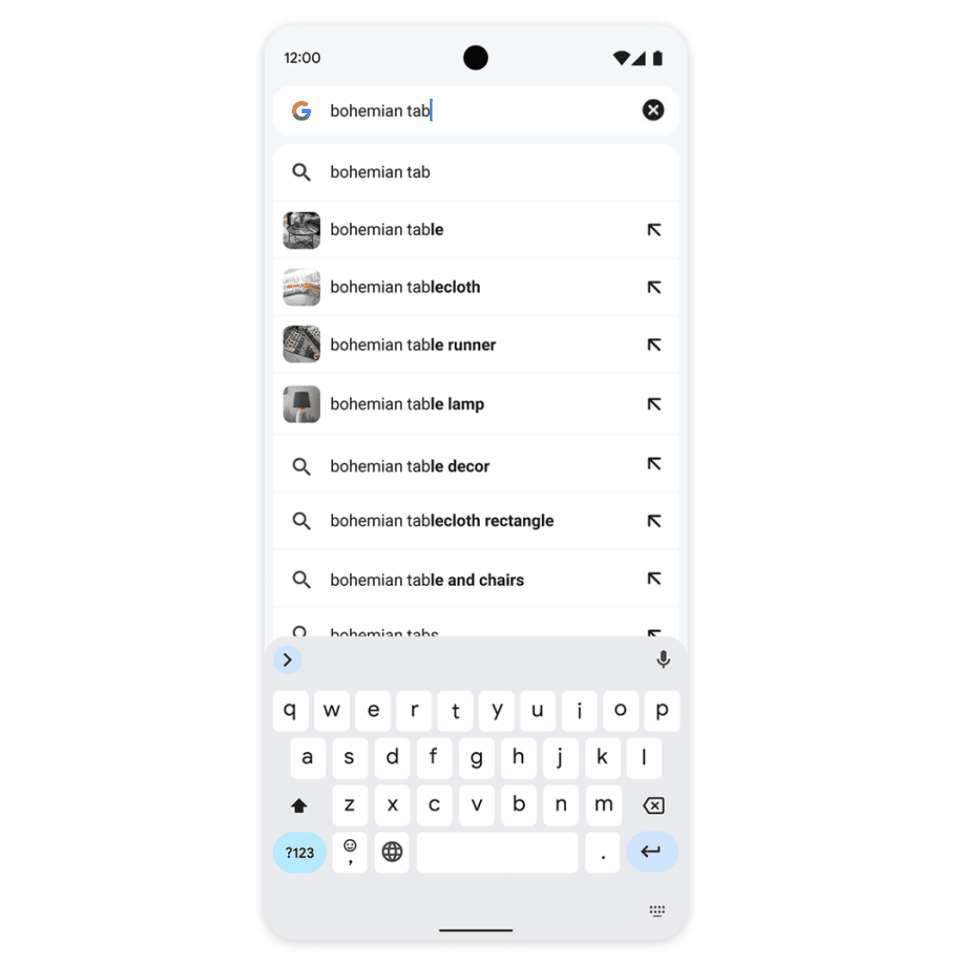 Μια εικόνα της νέας δυνατότητας εικόνας του Chrome. 