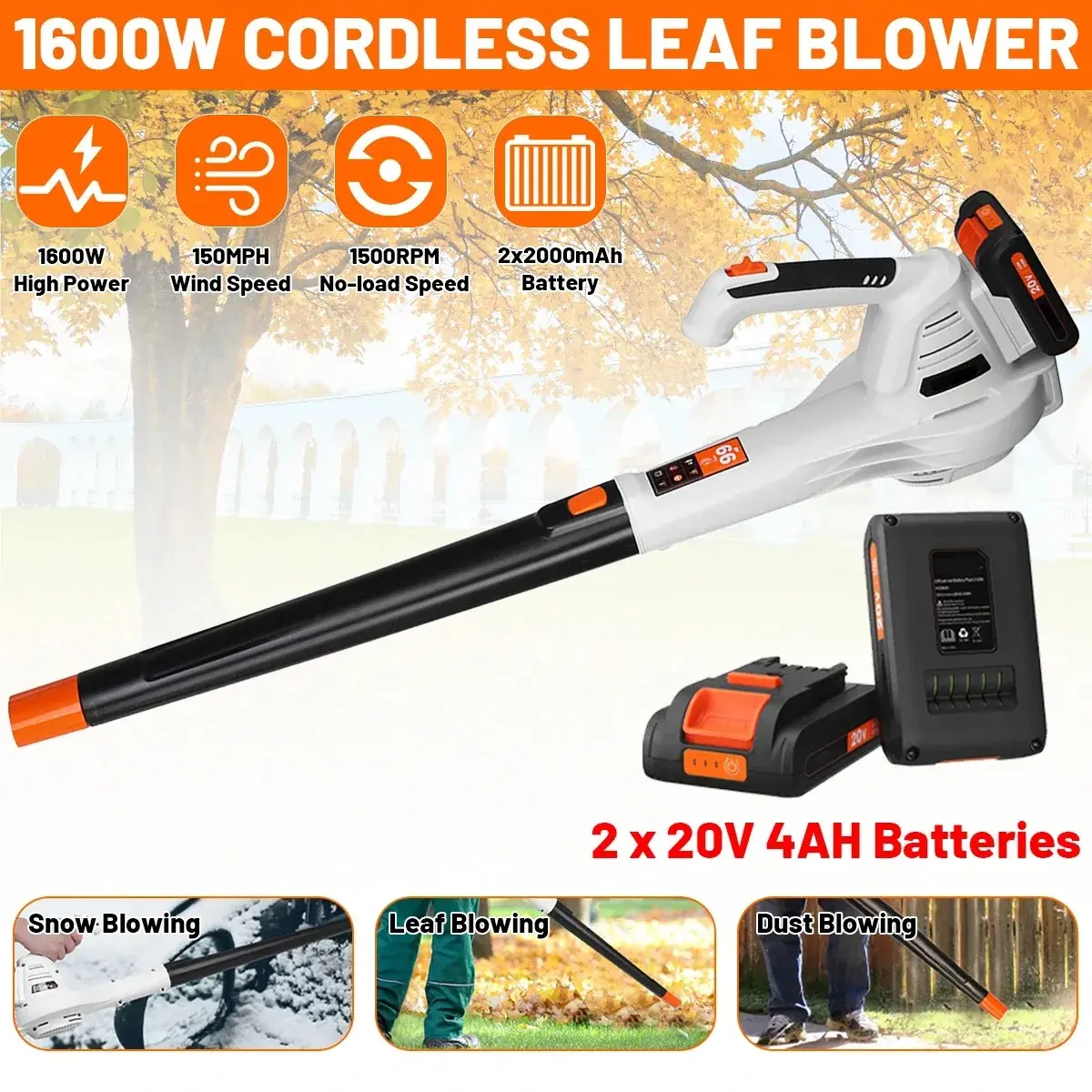 Φυσητήρας μπαταρίας 18V της Nasum με δύο μπαταρίες, στα 80.2€ από Ευρώπη!