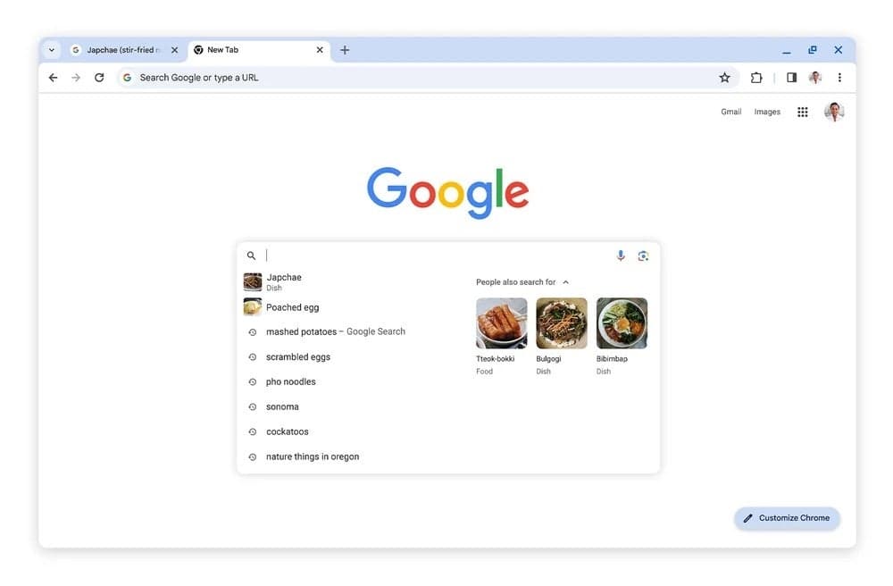 Το Google Chrome κυκλοφορεί ενημέρωση για να βελτιώσει τις προτάσεις αναζήτησης στον ιστό