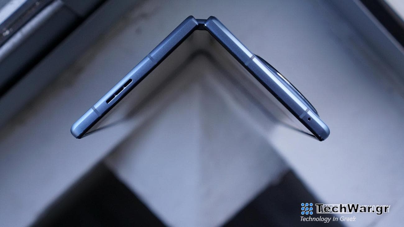 Vivo X Fold 2 top partially folded