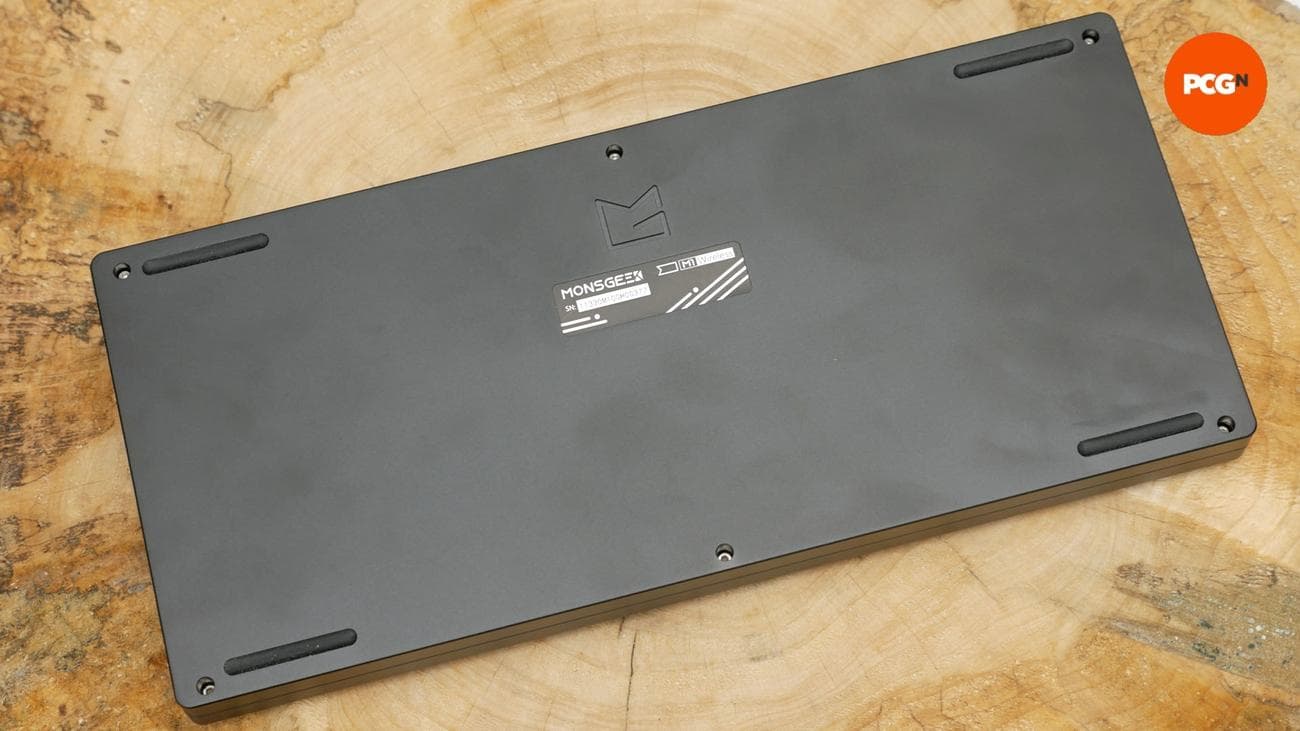 Monsgeek M1W SP review image showing its base.