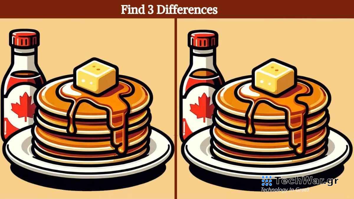 Τεστ παρατηρητικότητας, διαφορές, pancakes