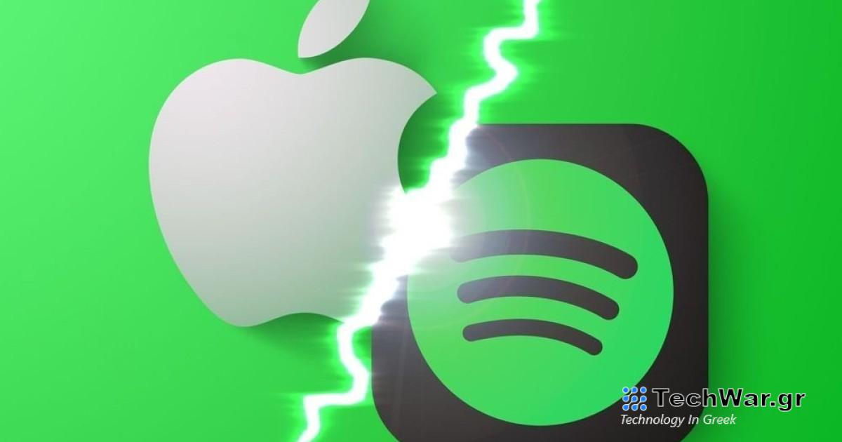 επίθεση της Apple κατά της Spotify λόγω του προστίμου της ΕΕ