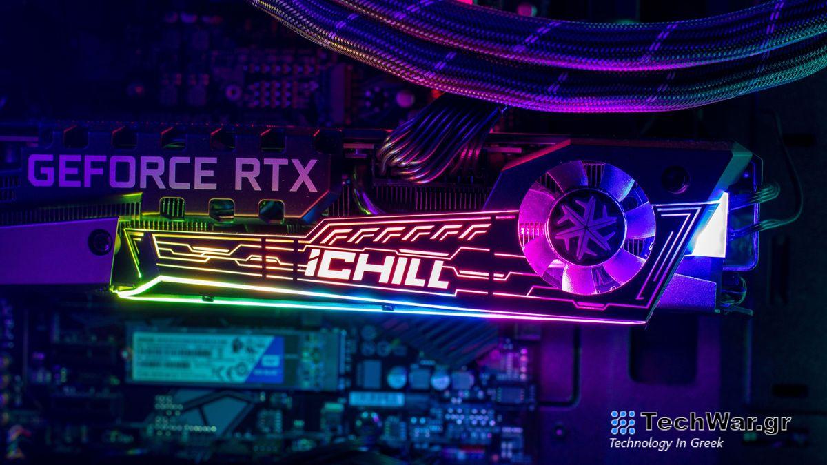 A graphics card in a gaming PC