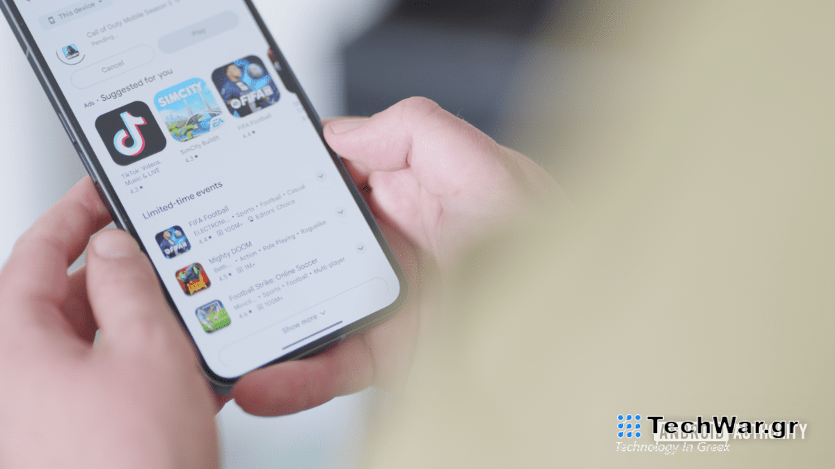 Google Play Store search on Nothing Phone 2