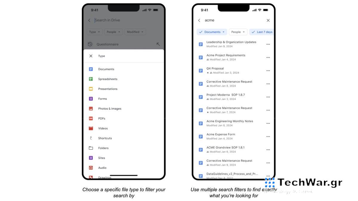 Το Google Drive ενημερώθηκε με σημαντικές βελτιώσεις αναπαραγωγής και αναζήτησης