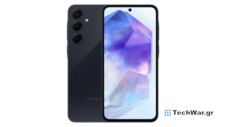 Samsung Galaxy A55 Awesome Navy Front Back