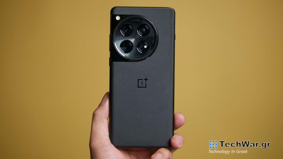 OnePlus 12 held in the hand.