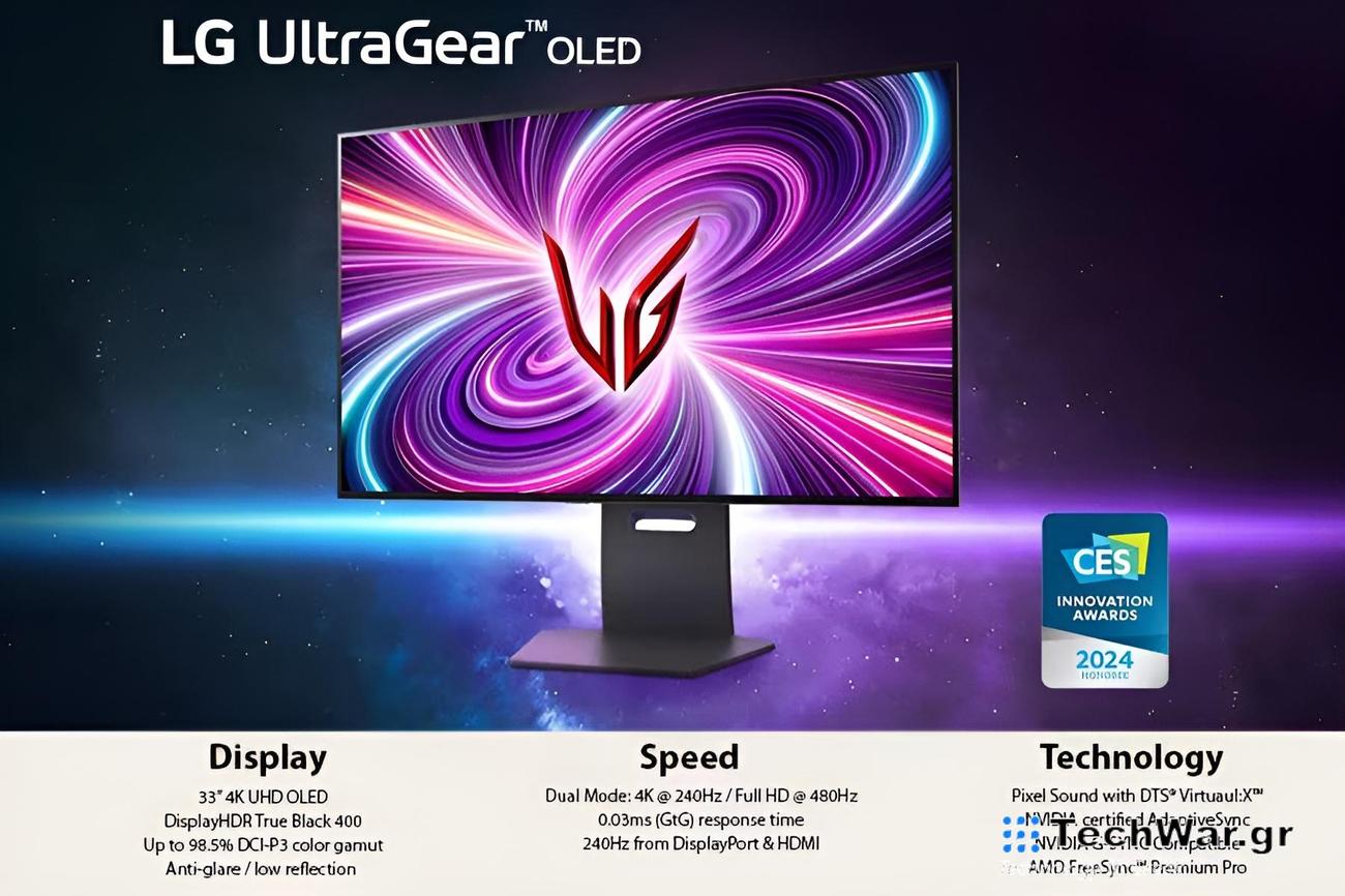 LG's 32-Inch UltraGear Dual-Mode OLED Monitor Listed For $1399 US: 4K 240Hz & FHD 480Hz, DP1.4 & HDMI 2.1 1