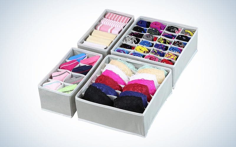 The Simple Houseware Closet Underwear Organizer on a plain background.